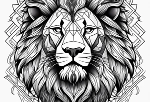 Lion warrior tattoo idea