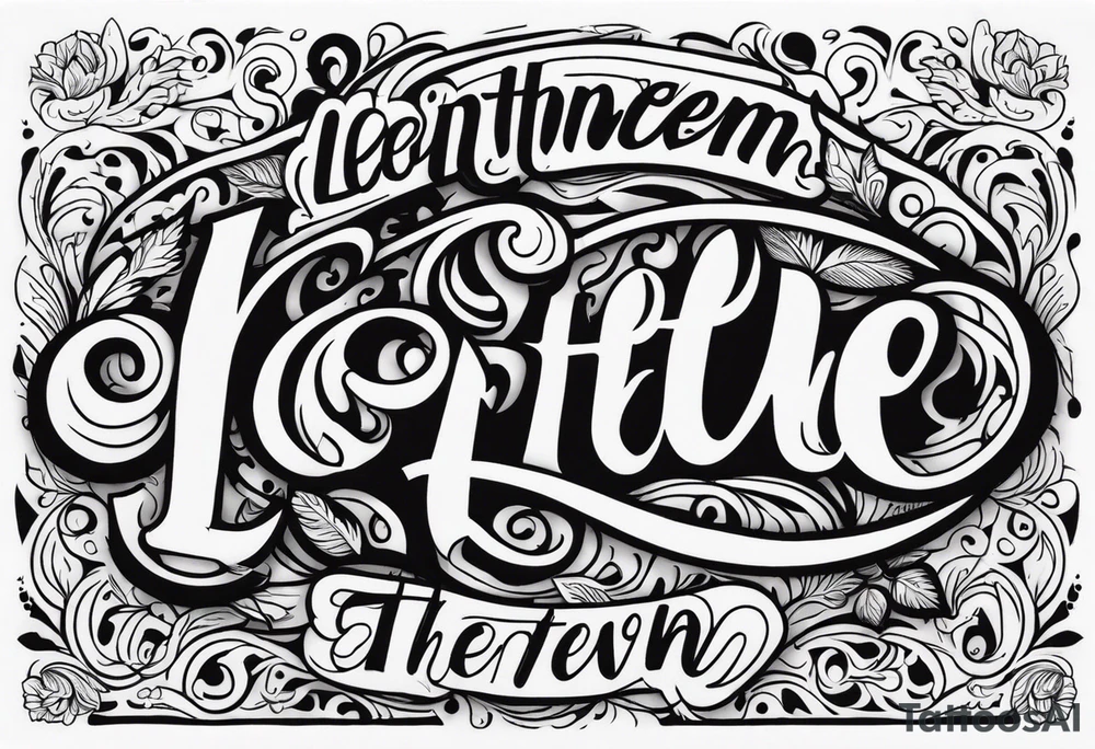 Let them tattoo idea
