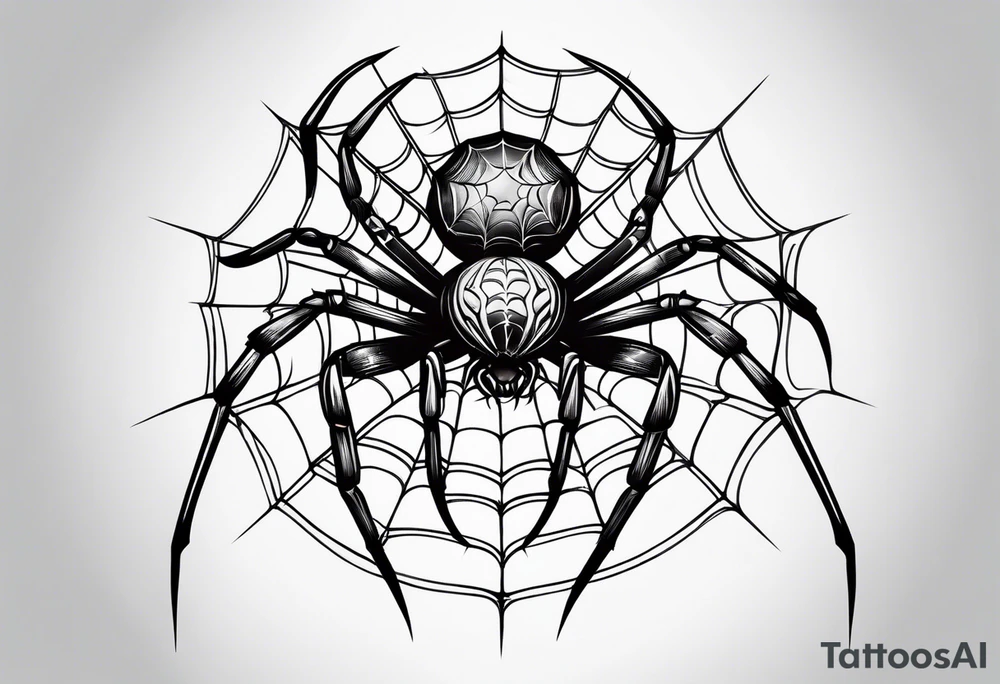 spider stanced tattoo idea