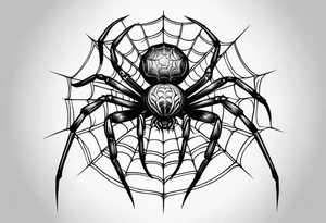 spider stanced tattoo idea