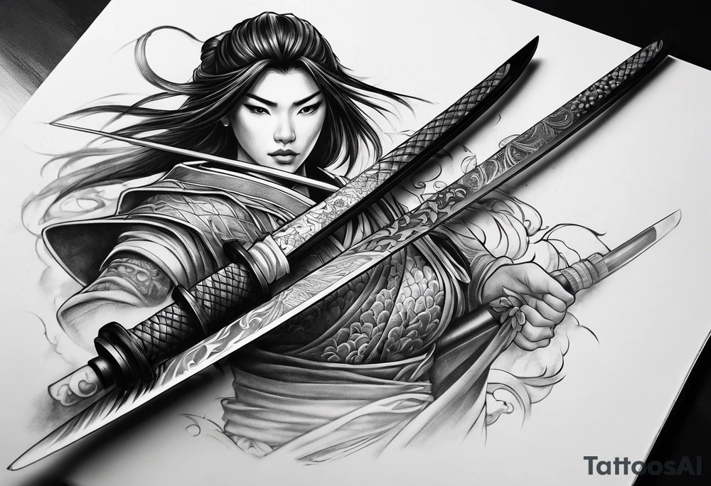 katana tattoo idea