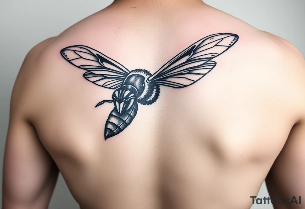 Fierce Hornet flying tattoo idea