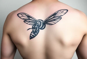 Fierce Hornet flying tattoo idea