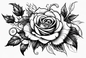 roses and thorns tattoo idea