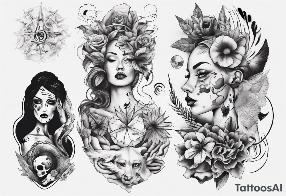 Female tattoo idea