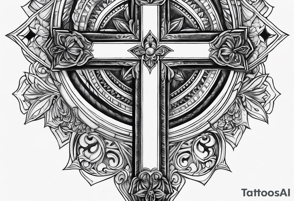Caldabolg and cross tattoo idea