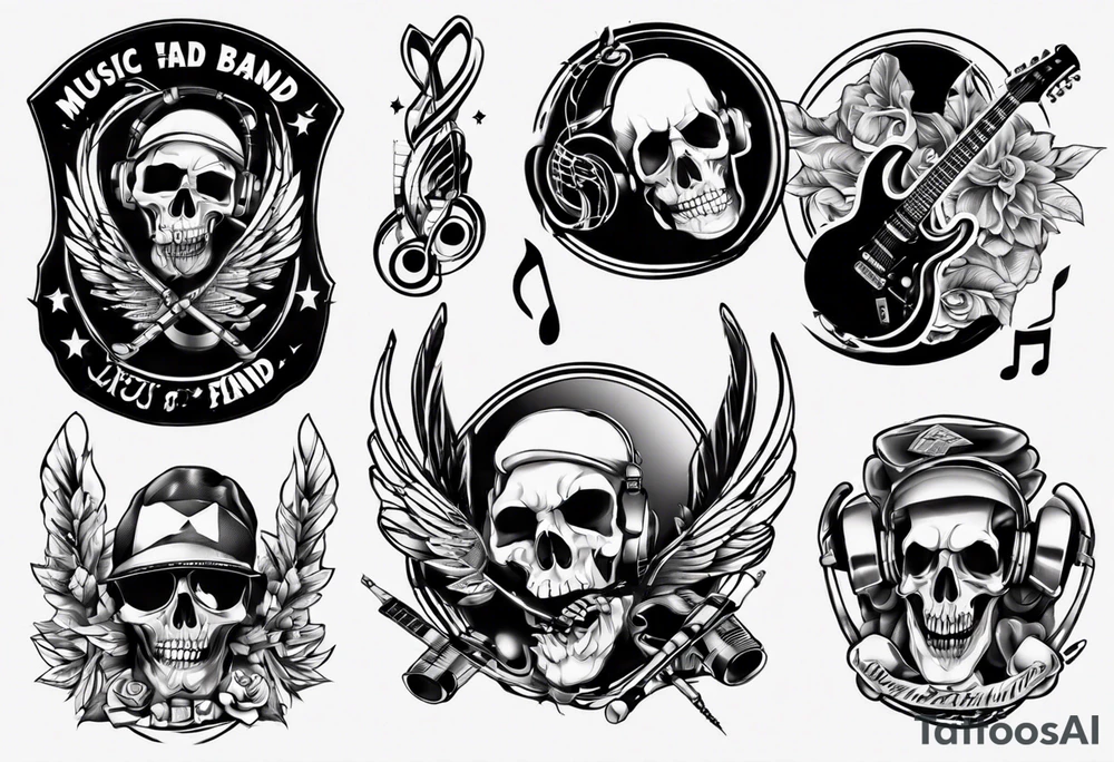 music band tattoo idea