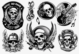 music band tattoo idea