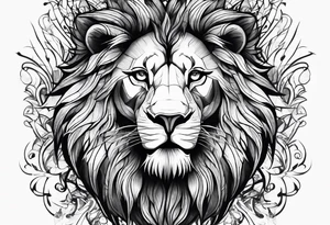lion roar tattoo idea