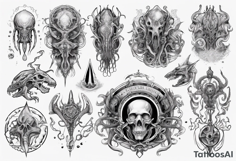 lovecraft myth tattoo tattoo idea