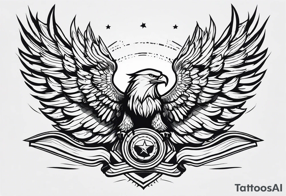 Battle eagle tattoo idea