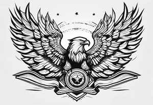 Battle eagle tattoo idea