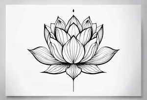Fleur de lotus tattoo idea
