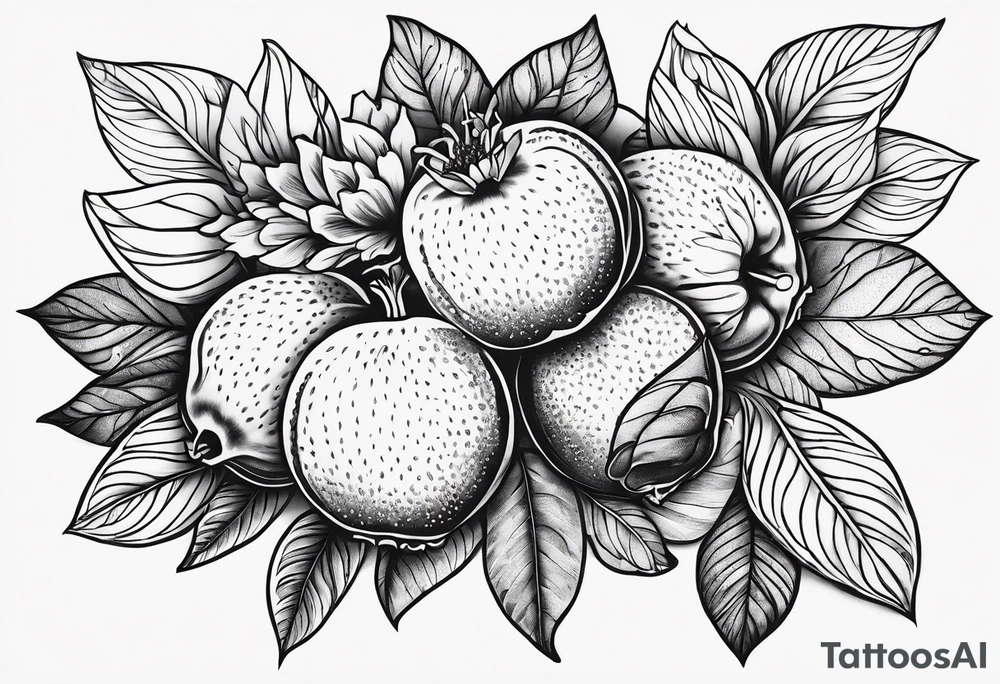 Pomagranate tattoo idea