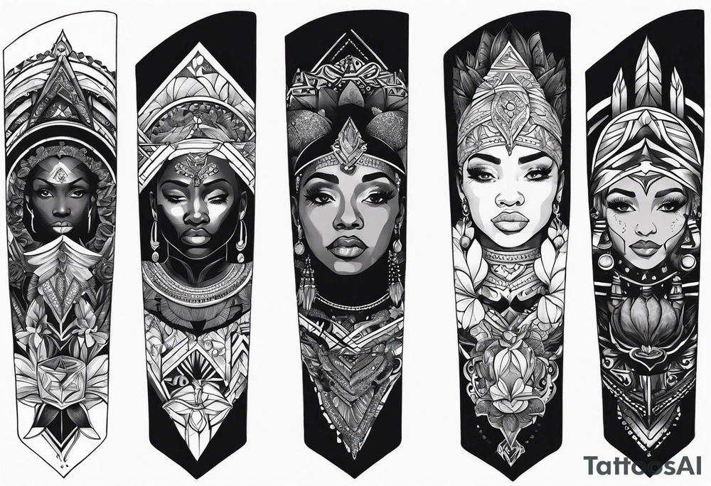 Black history tattoo arm sleeve tattoo idea