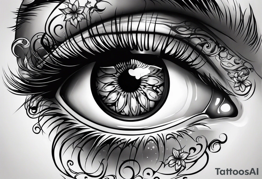 Eye ball tattoo idea