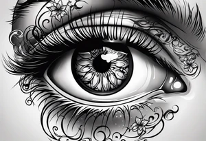 Eye ball tattoo idea