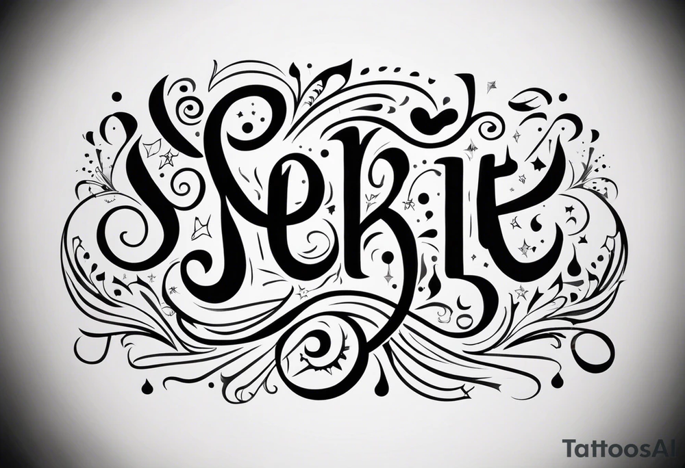 need a shape of a spkie and inside it write (ستملأ الوادي سنابل…
) tattoo idea