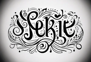 need a shape of a spkie and inside it write (ستملأ الوادي سنابل…
) tattoo idea