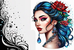 Water  drops tattoo idea