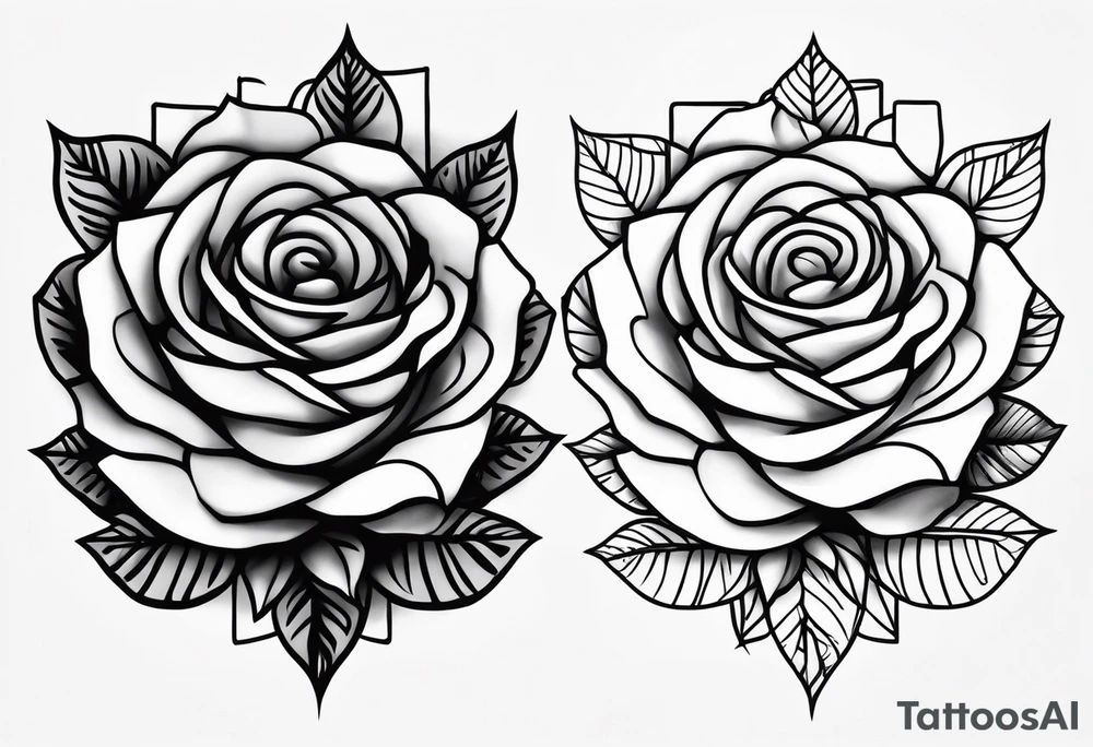 Create a hand tattoo design of a rose with the year 1990 on it. tattoo idea