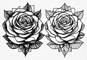 Create a hand tattoo design of a rose with the year 1990 on it. tattoo idea