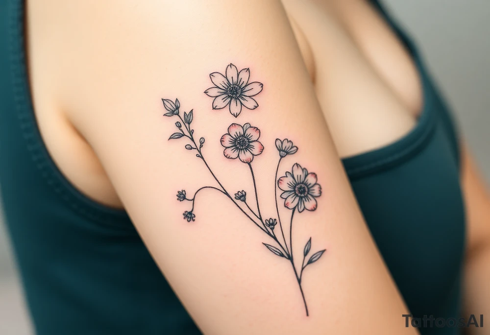 Wildflowers tattoo idea