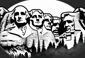 mount rushmore with tattoo idea