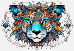 Constellation, animal tattoo idea