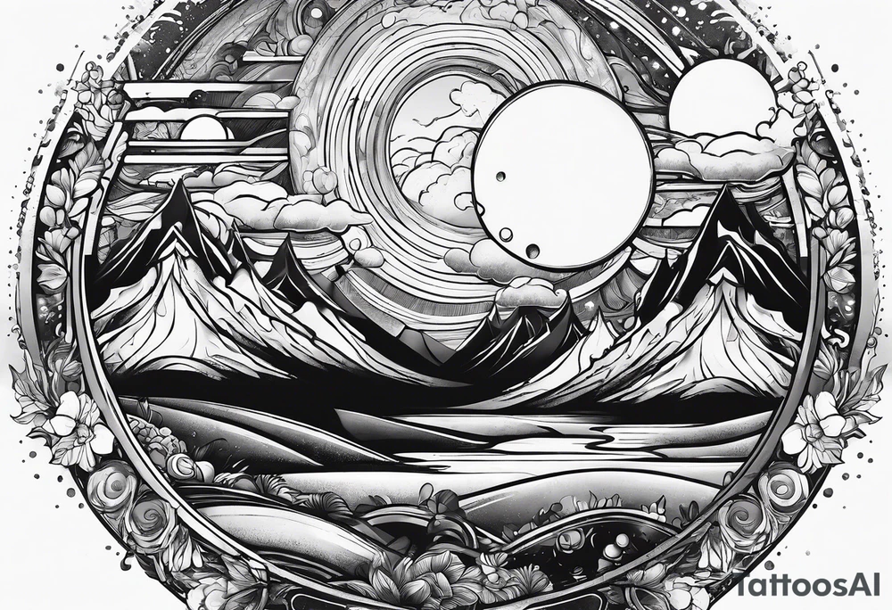 Planet symboling ease of moving from one part to another. tattoo idea