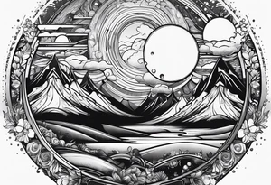 Planet symboling ease of moving from one part to another. tattoo idea