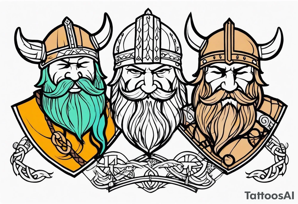 viking friendship tattoo idea tattoo idea