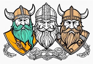 viking friendship tattoo idea tattoo idea