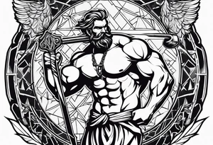 Hephaestus swinging a hammer tattoo idea