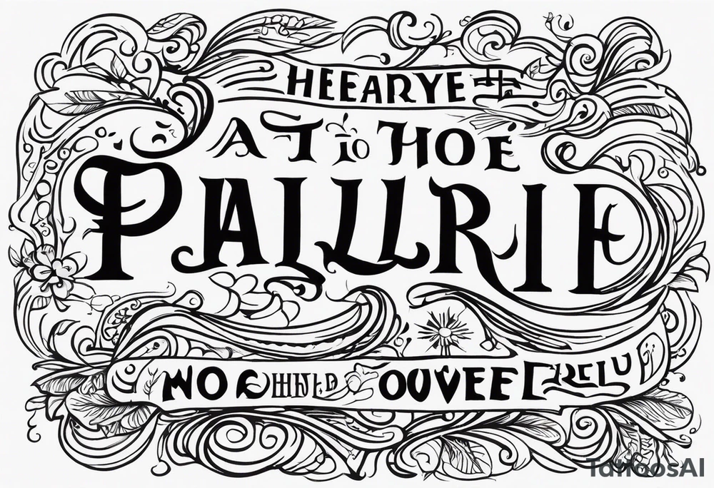 Psalm 18:3 tattoo idea
