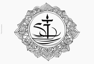 Tattoo ਨਿਰਭਉ ਨਿਰਵੈਰ written in Gurmukhi written text. tattoo idea