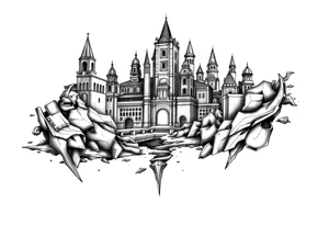 city of 
atlantis tattoo idea