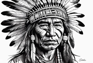 Native American Smudging tattoo idea