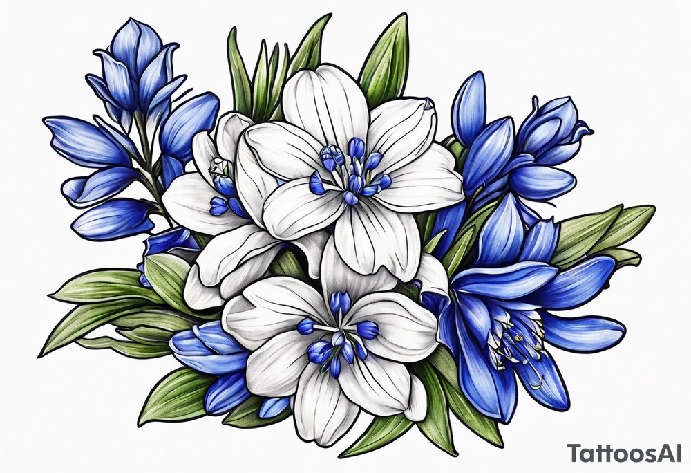 Blue bonnets tattoo idea
