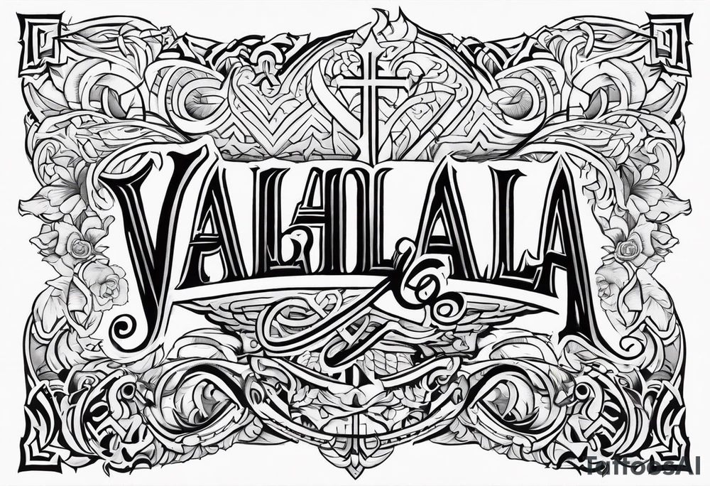 Valhalla prayer tattoo idea