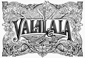 Valhalla prayer tattoo idea