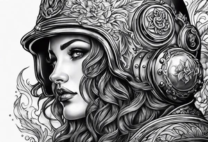bell diver tattoo idea