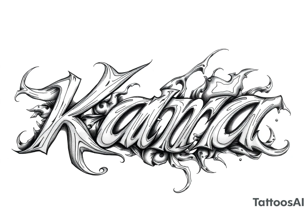 The name Kara tattoo idea