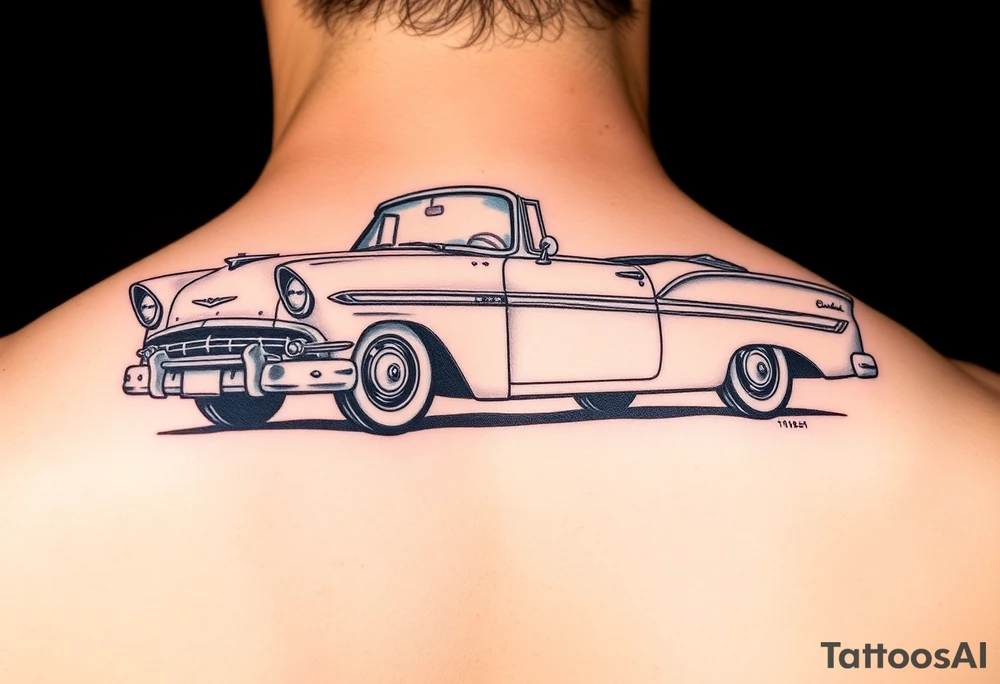 1956 Plymouth Belvedere tattoo idea