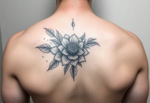 Make something similar to this. It should be a small, unique floral design. tattoo idea