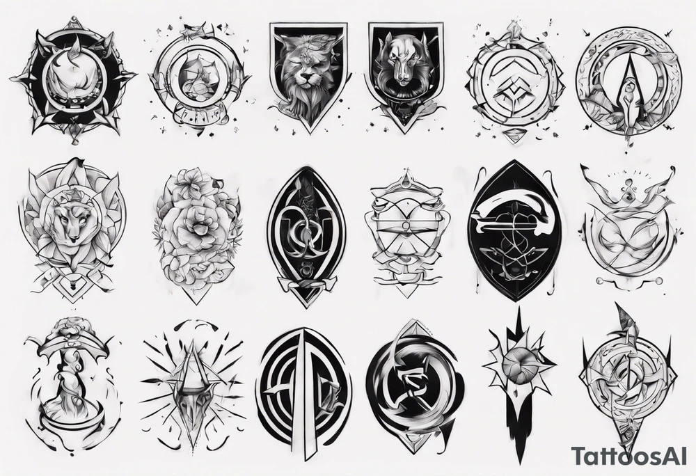 stoic virtues tattoo idea