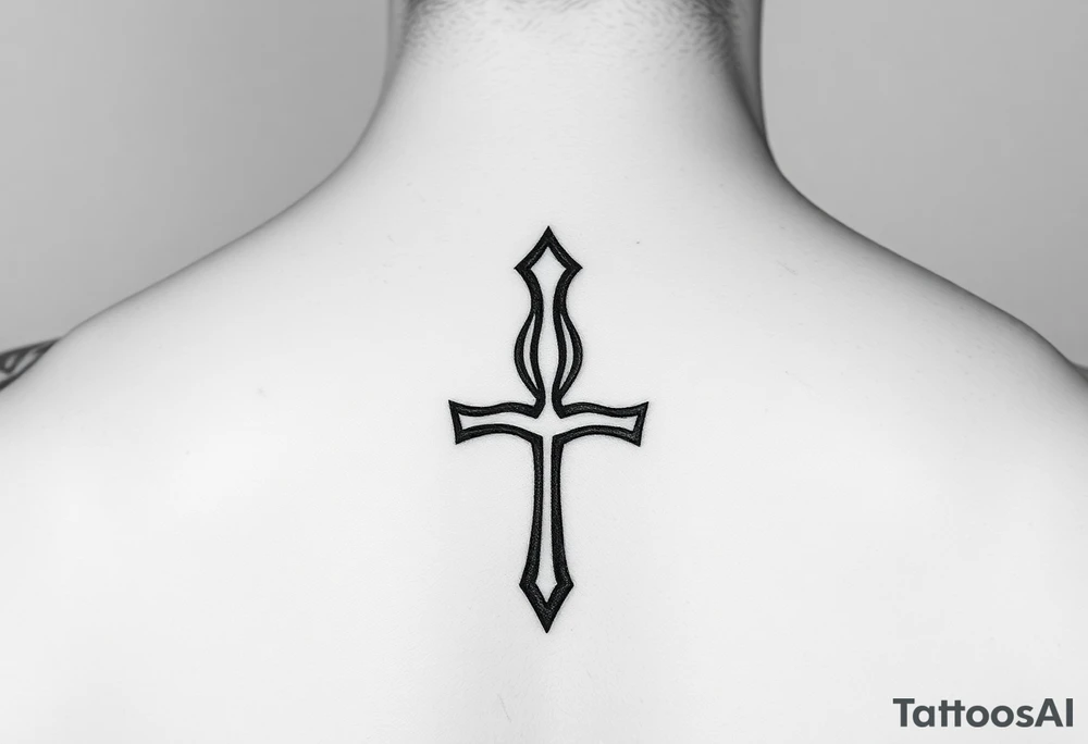 Small Ankh tattoo idea