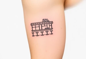 50’s diner inspired tattoo idea