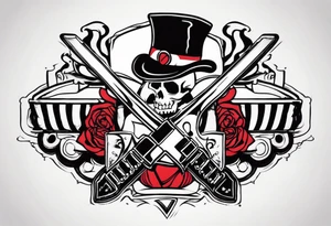 Rock a billy arm sleeve
Verschiedene Motive tattoo idea