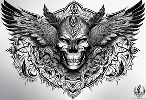 kali ma, alien goddess, valkrye, aries, cosmic pirate, divine feminine, zenza resonance, pachamama, lotus azul, blank panther, eagle, skull, 5D, nueva gaya, dna 12, left side chest tatoo tattoo idea